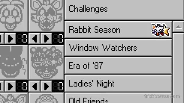 Custom Night challenge list