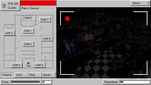 Springtrap on the camera system